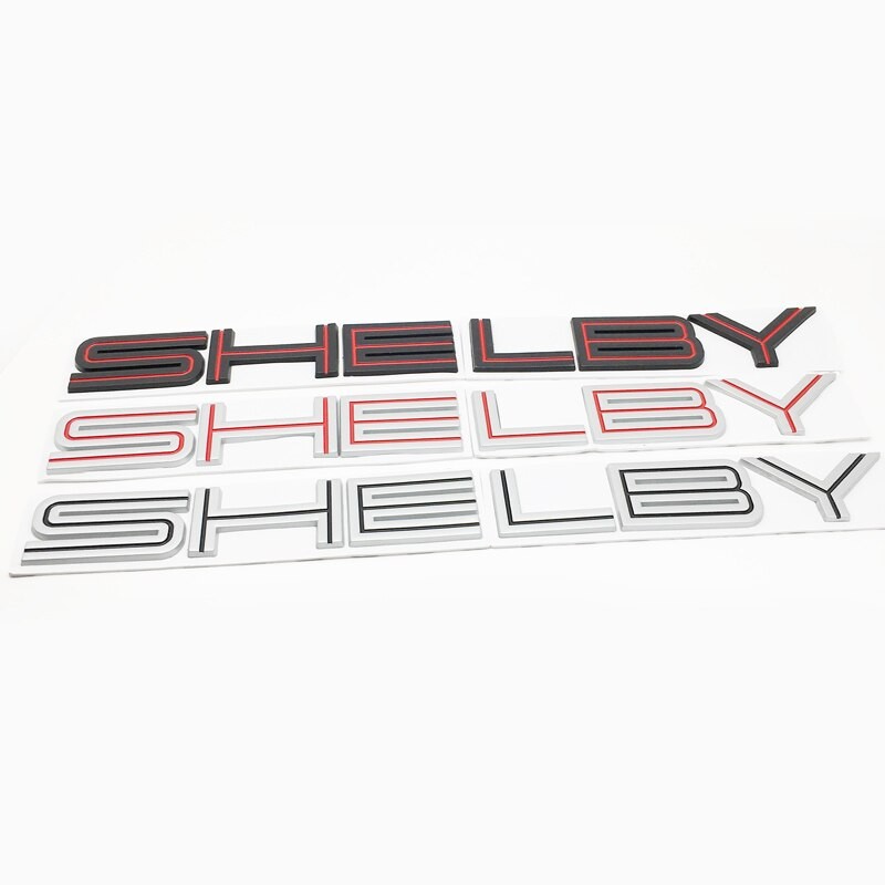Car Styling 3D Metal SHELBY logo Car Badge Rear Tail Emblem for Ford ...