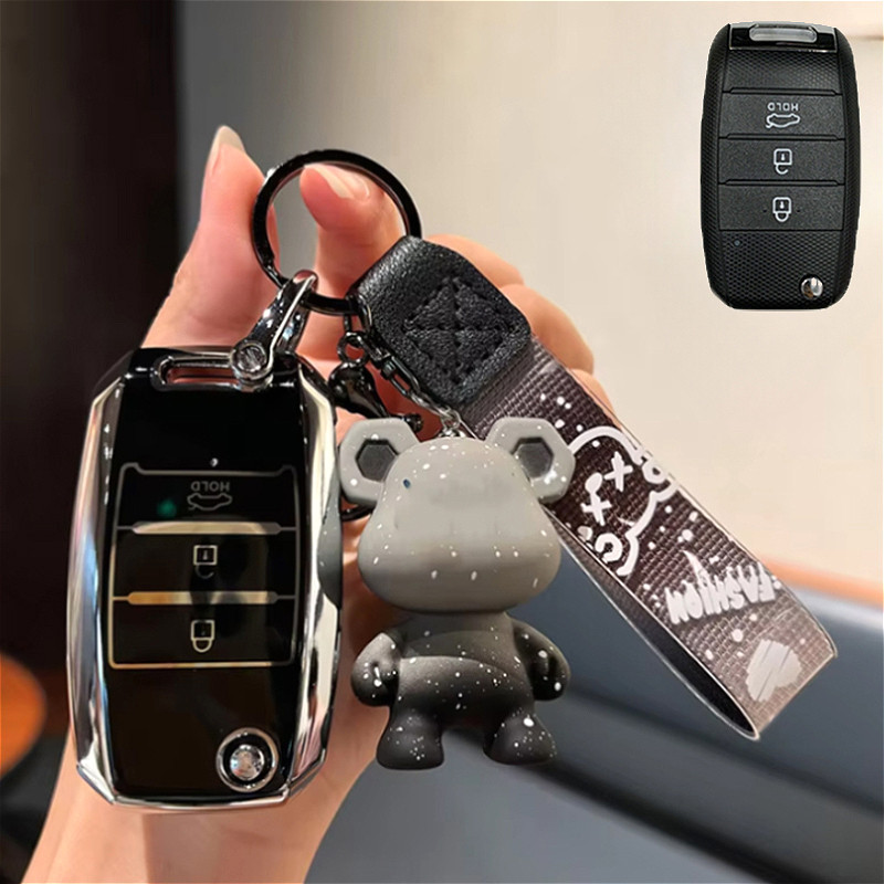 New TPU Car Key Case Cover Shell Fob for KIA RIO 3 K2 K3 K4 K5 Sportege ...
