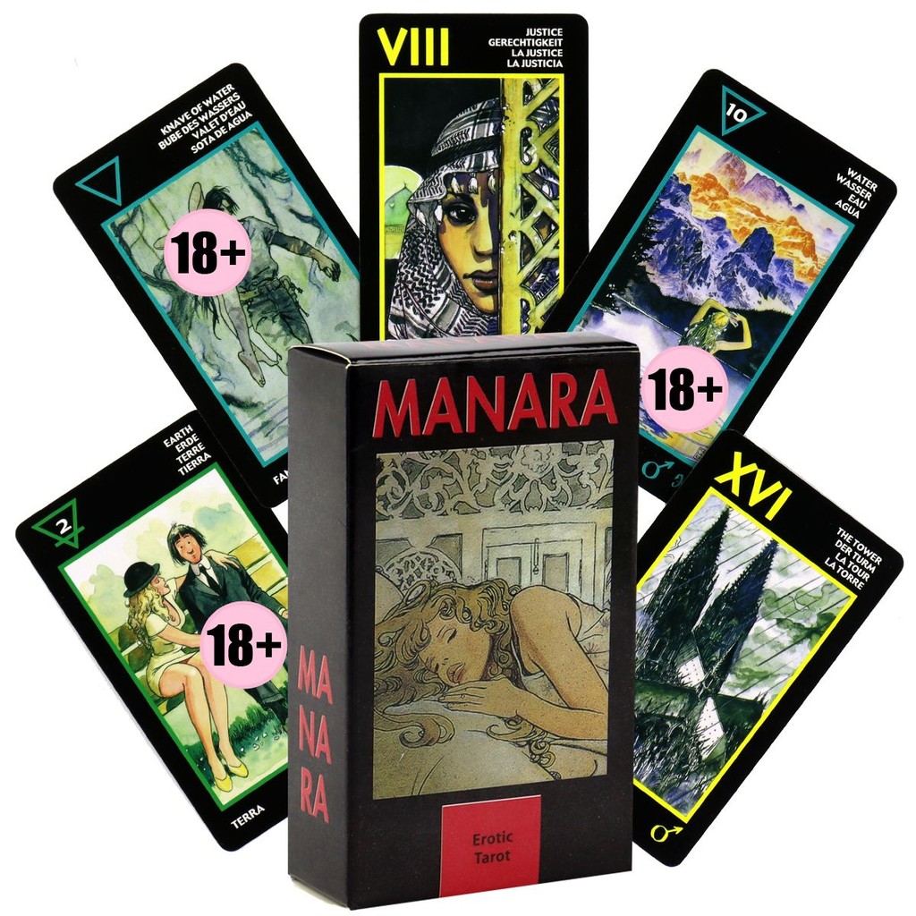 玛纳拉塔卡牌 赠中文电子指南 Manara Tarot 全英文桌游卡牌Manarataka Card Gift Chinese ...