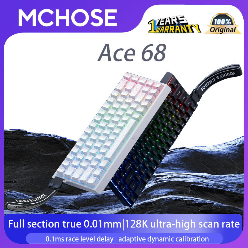 MCHOSE Ace 68 Wired Magnetic Axis Keyboard Customized Hall Sensor 8K 