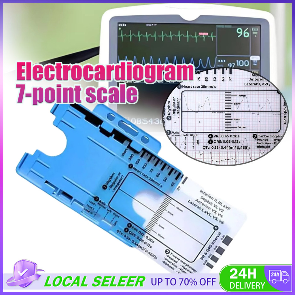 ECG 7 Step Ruler ECG/EKG transparent electrocardiogram, portable ...