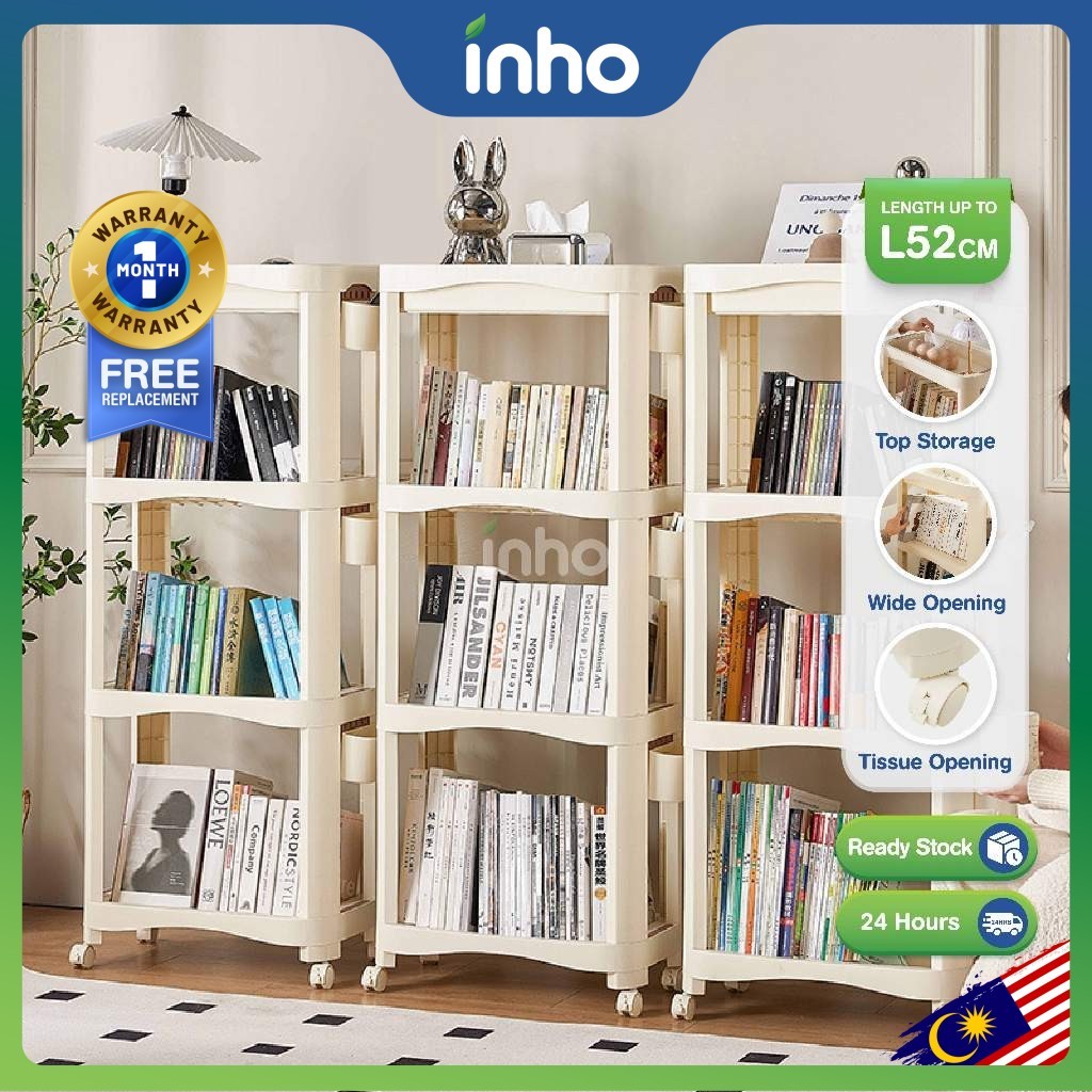 INHO L52cm (2-4 Layers) Kitchen Bathroom Living Room Snack Stationery ...