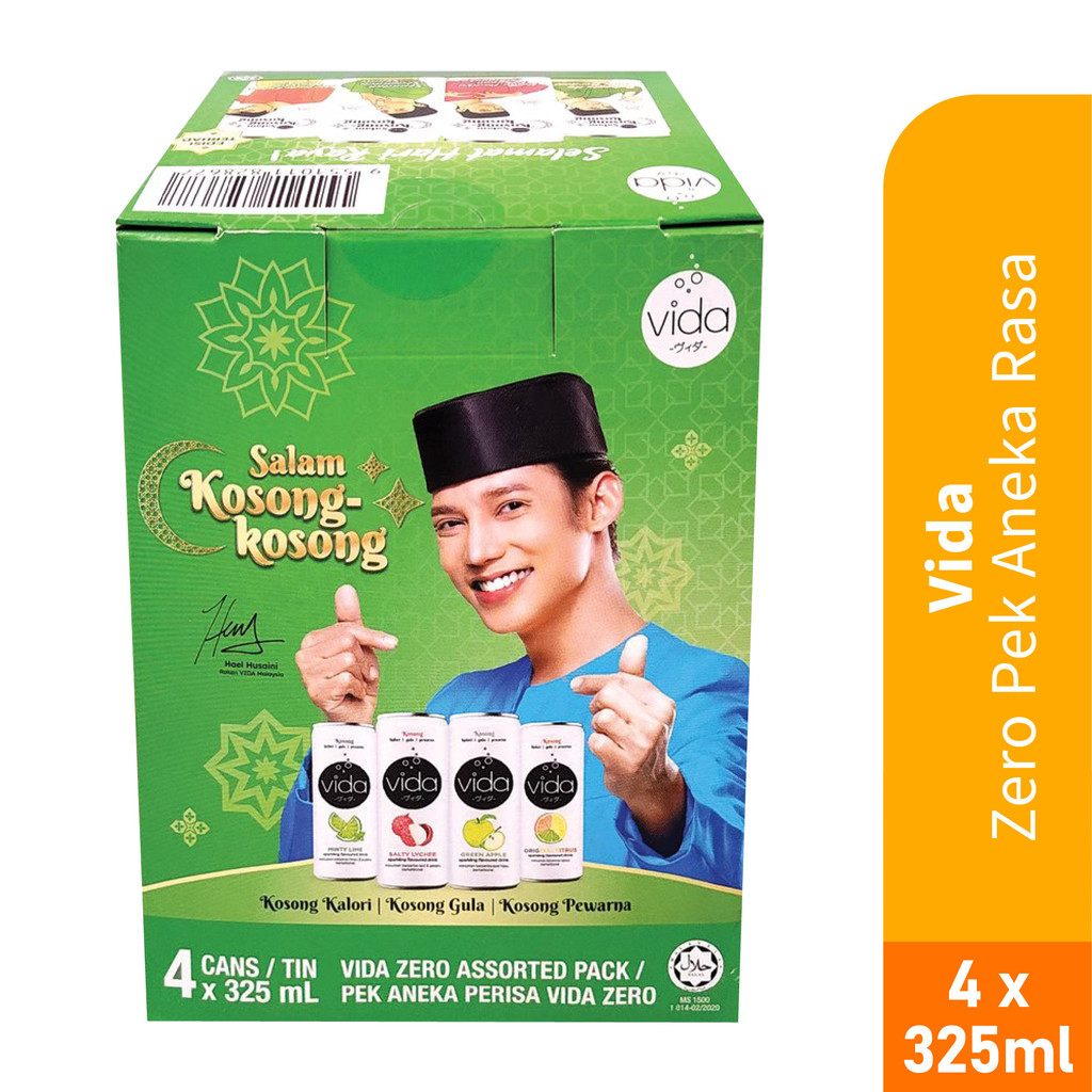 VIDA Zero Raya Assorted Pack (Seasonal) for Zero Sugar Drink, Minuman ...