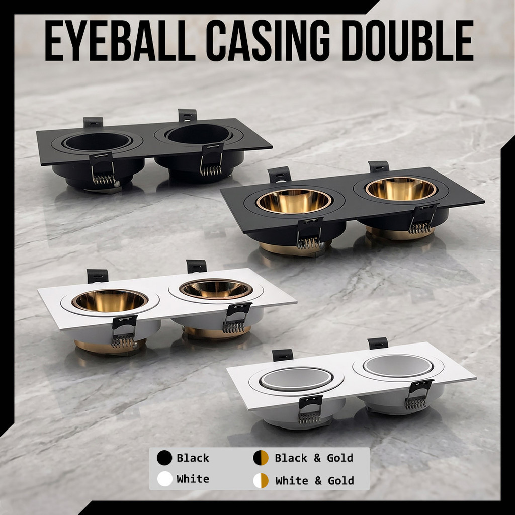 LED Eyeball fitting/Casing Eye ball/Frame Black/White Downlight Casing ...