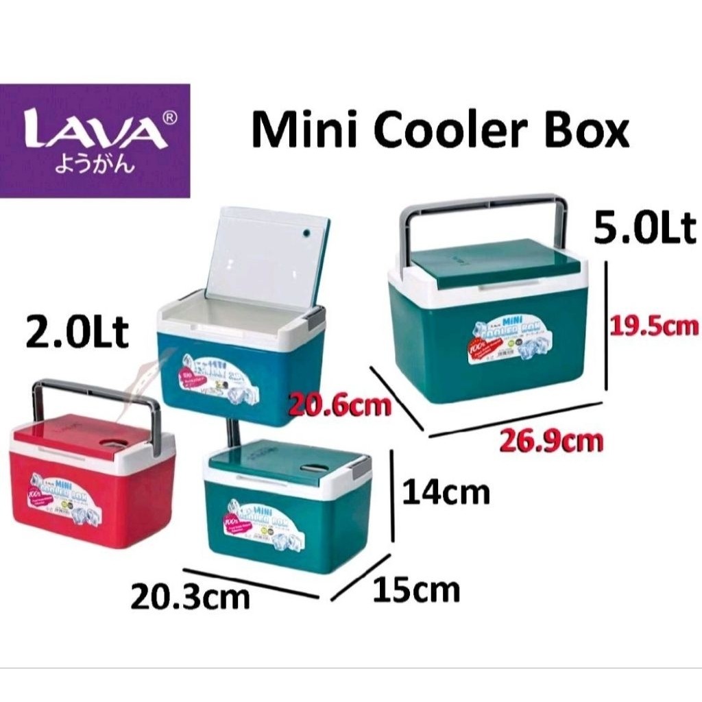 {NEW ARRIVAL) LAVA Mini Cooler Box / Ice Bucket /Tong Ais 2 L/5L ICB ...