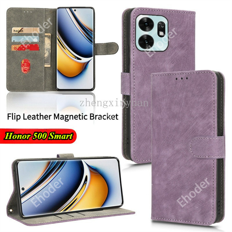 Casing For Honor 500 Smart 5G 2026 Phone Case Flip Leather Magnetic ...