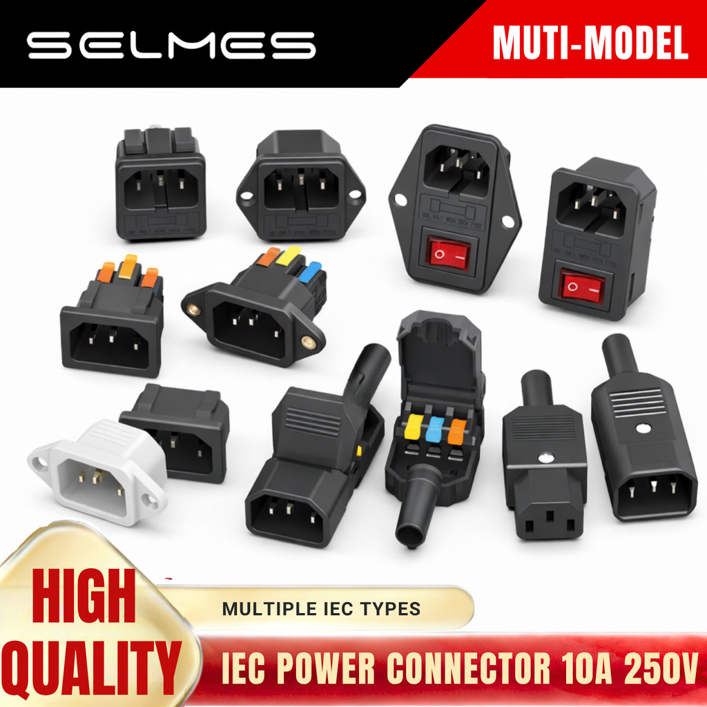 IEC C14 C13 PANEL MOUNT INLET OUTLET POWER SOCKETFor Server/UPS/PDU ...