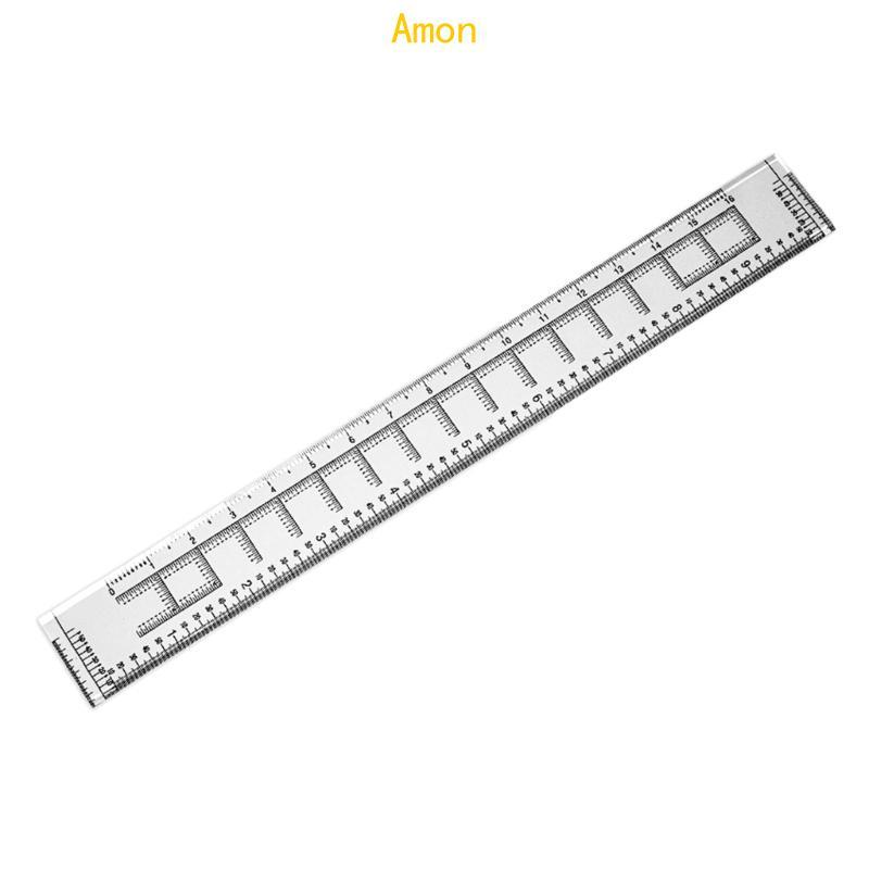 Amon Map Ruler Geographical Measure Protractor High-Clarity 1 50000 ...