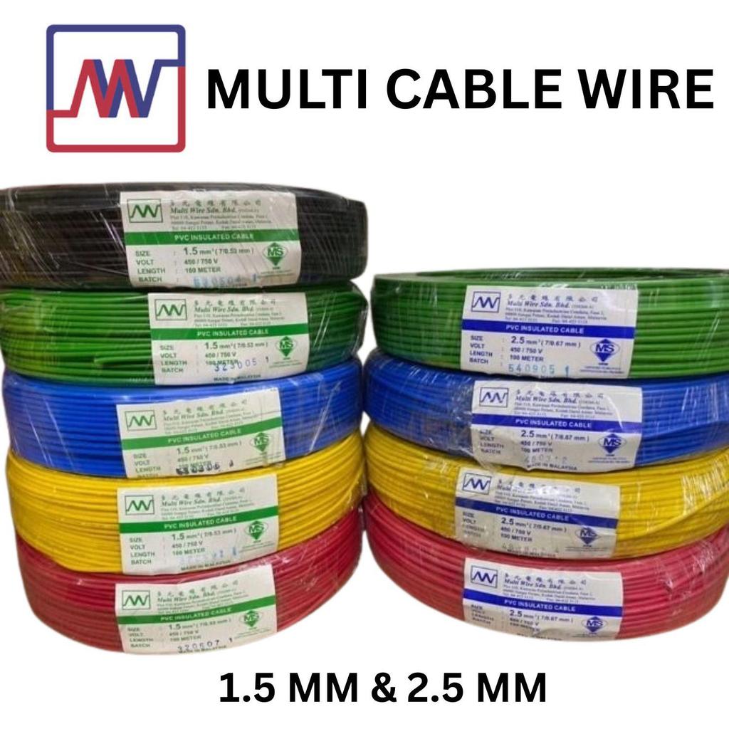 [SIRIM & JKR] MULTI Cable 1.5mm & 2.5mm wiring cable. MULTI Kabel 1.5mm ...