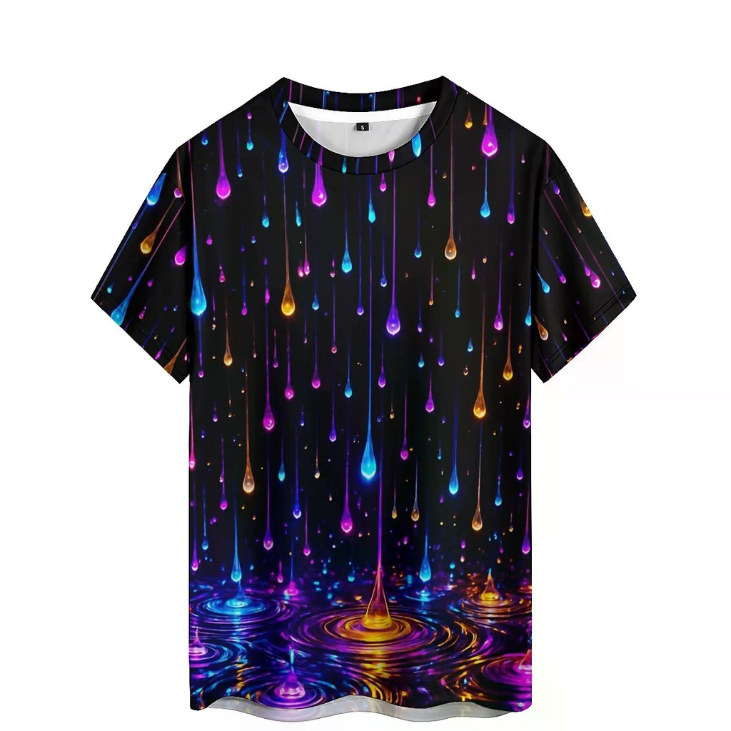 Abstract Dizzy Effect Men's 3D Printed Short-Sleeve T-Shirt - Couple ...
