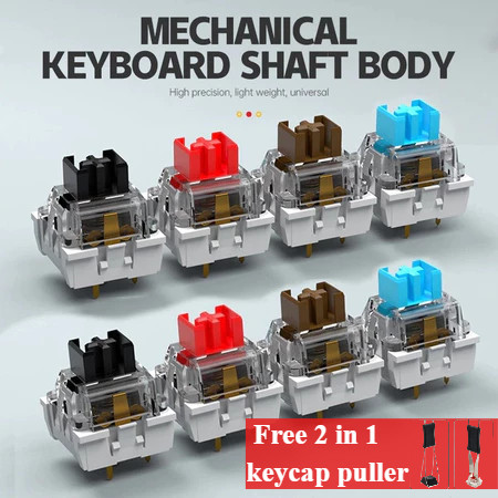 104 pcs 3Pin Mechanical Keyboard Switch Clicky Linear Tactile Silent ...
