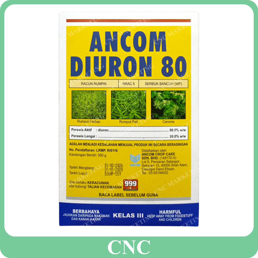 Ancom Ancom Diuron 80 500GM Racun Rumpai Diuron 80% Herbicide Rumput ...