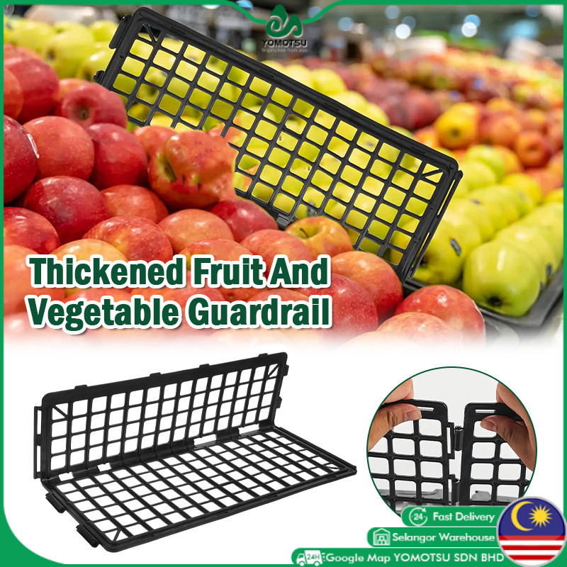 Fruit Fence Vegetable Divider Partition L-shape Shelf Guardrail Fresh ...