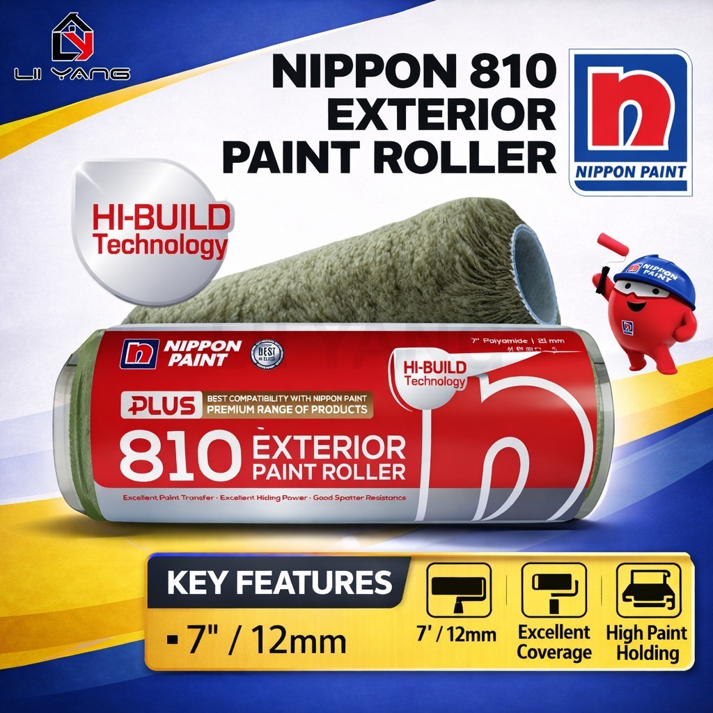 NIPPON PAINT 810 Exterior Roller Refill 7" TR886 7 Nippon 810 Exterior ...