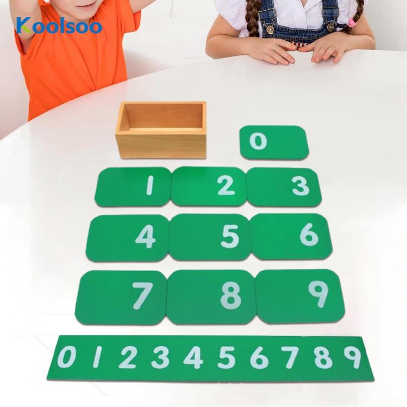 Koolsoo Math Number Cards Montessori Toy with Box Number Counting ...