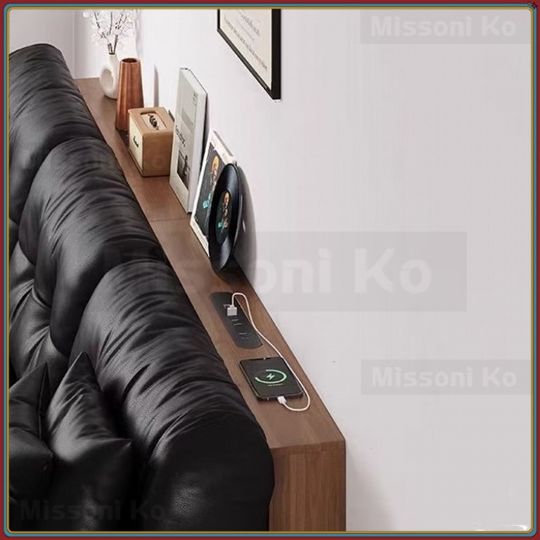 Sofa rear storage rack, ultra-narrow socket hole, long table, electric ...