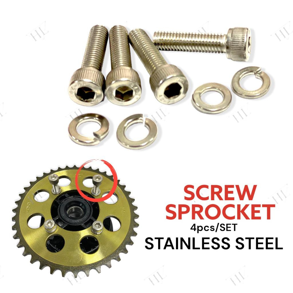 Skru Set For Hub Custom Gold , Chrome | Shopee Malaysia