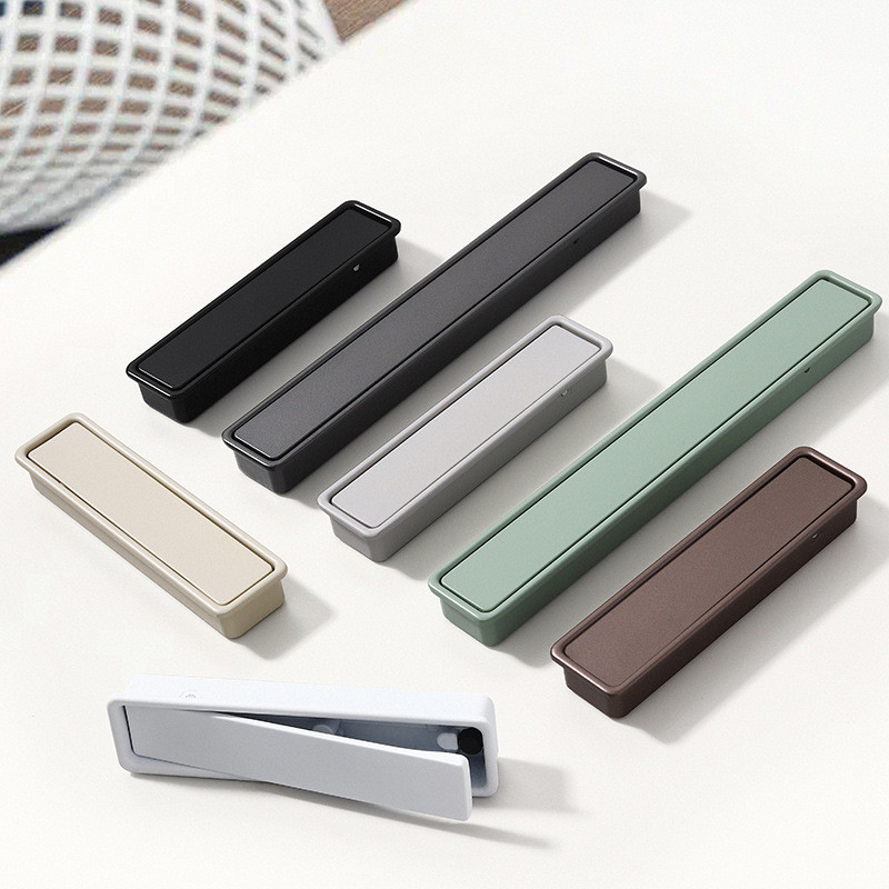 Modern Minimalist Concealed Embedded Door Handle Zinc Alloy Cabinet ...
