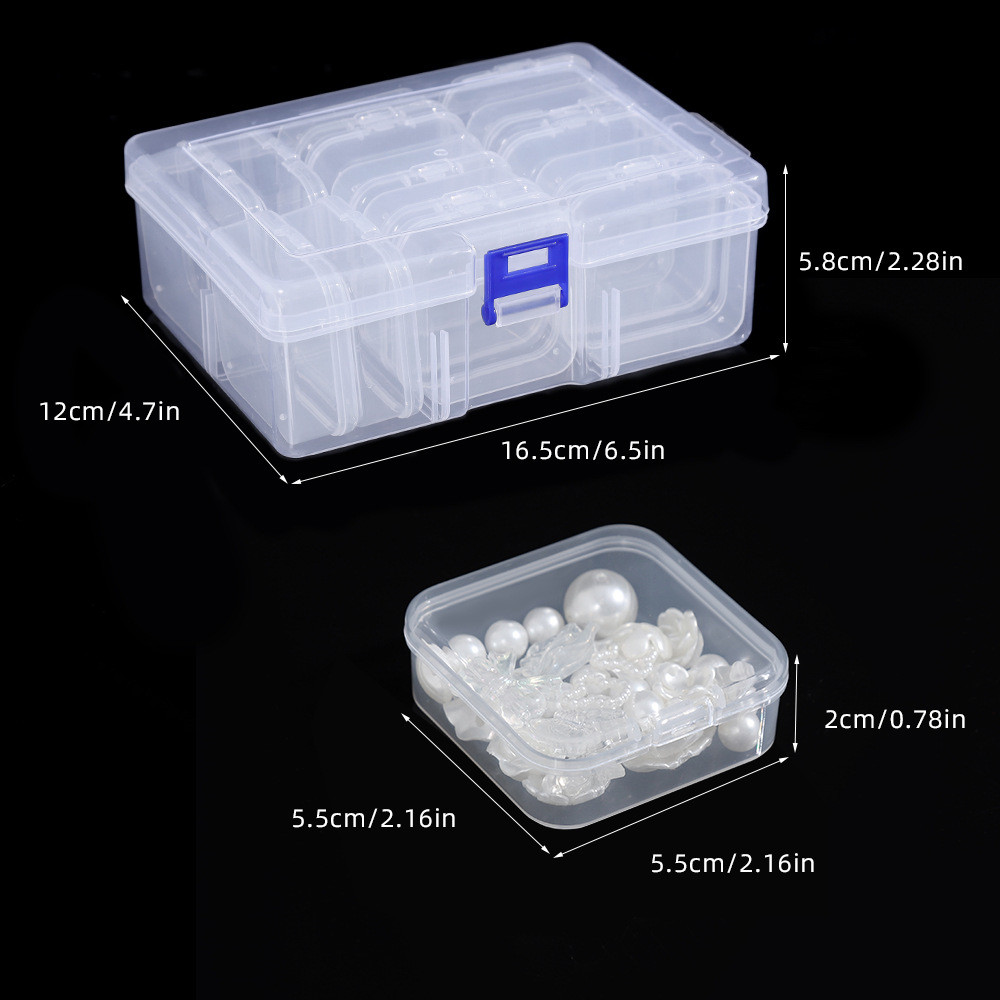 Transparent Household Box Clear Plastic Box Square Small For Jewelry ...