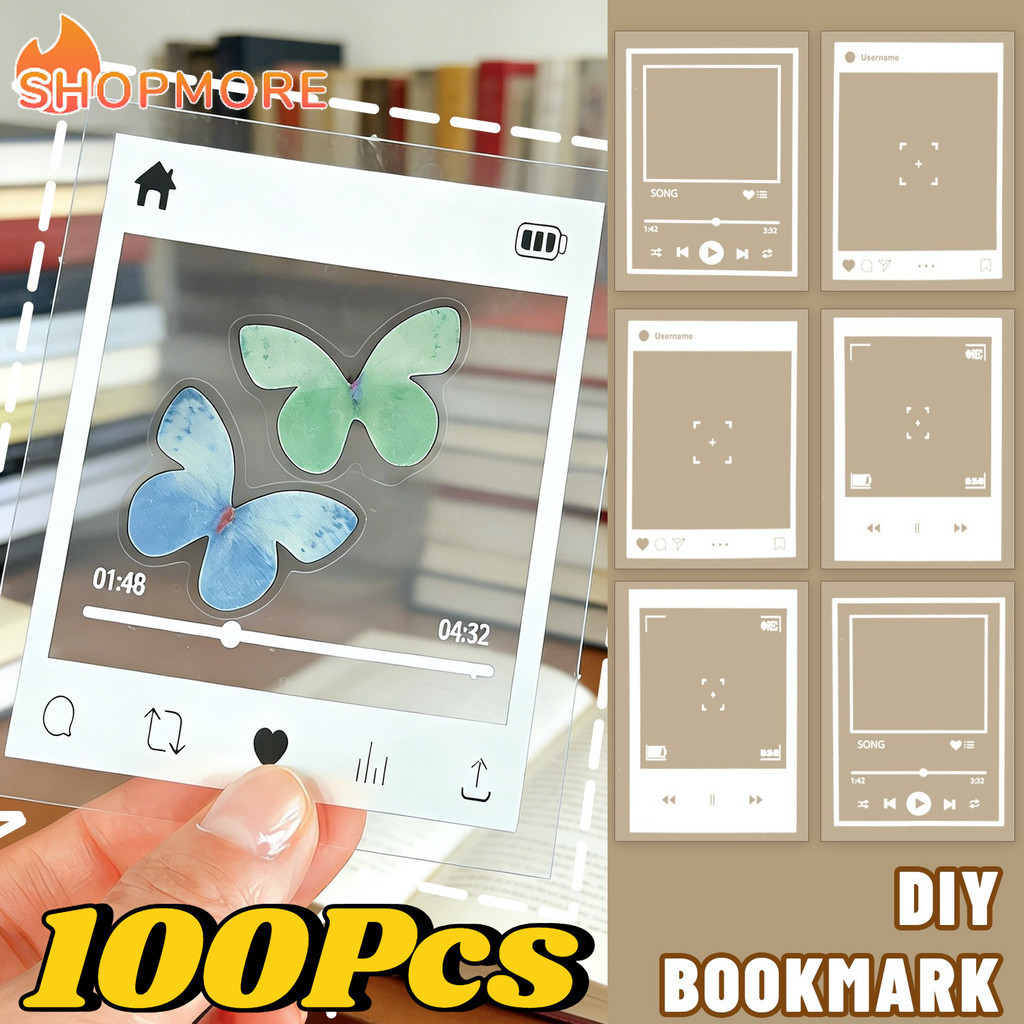 Fun Practical DIY Transparent Specimen Bookmark- Creative Photo Frame ...