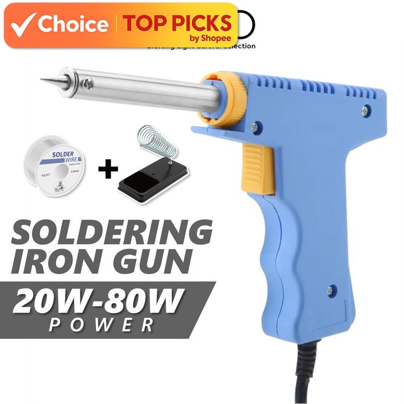 Electric Soldering Iron Gun Set with Lead-Free Tip – Adjustable ...