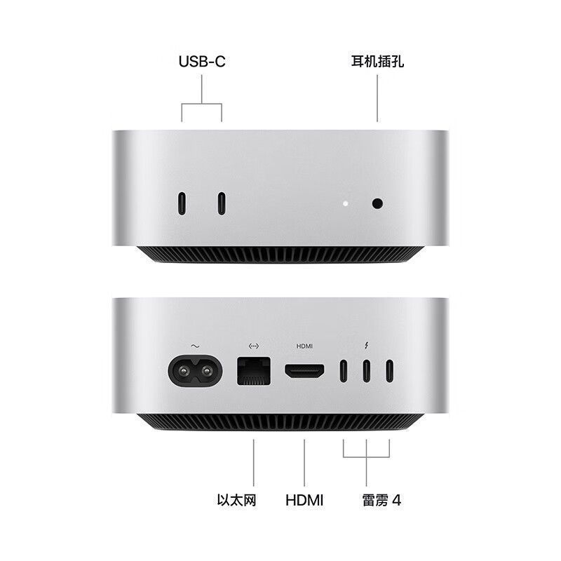 /Apple Mac mini mini Host M4 (10+10 Core) 16G+512G Desktop Computer ...