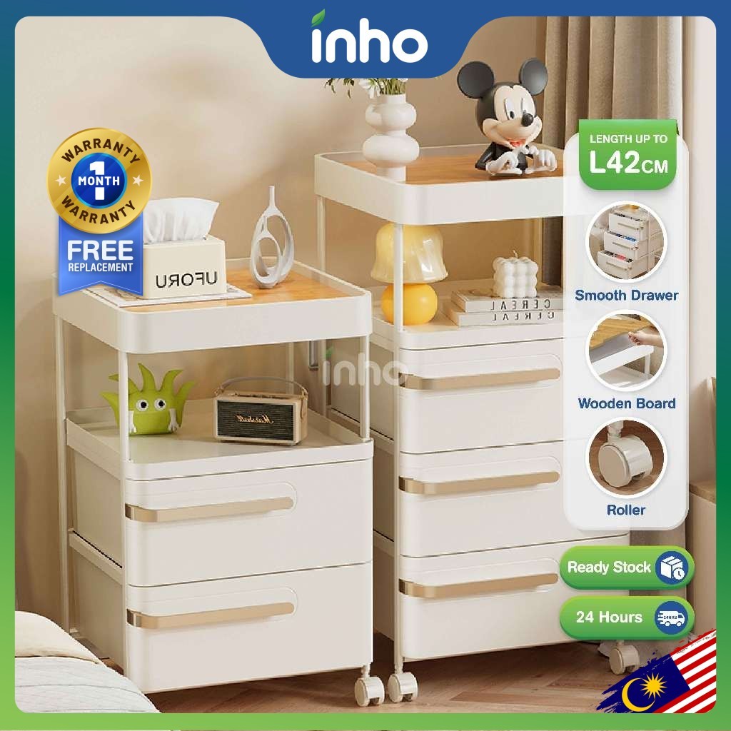 INHO L32/42cm (2-4 Layers) Multipurpose Storage Rack With Wheels ...