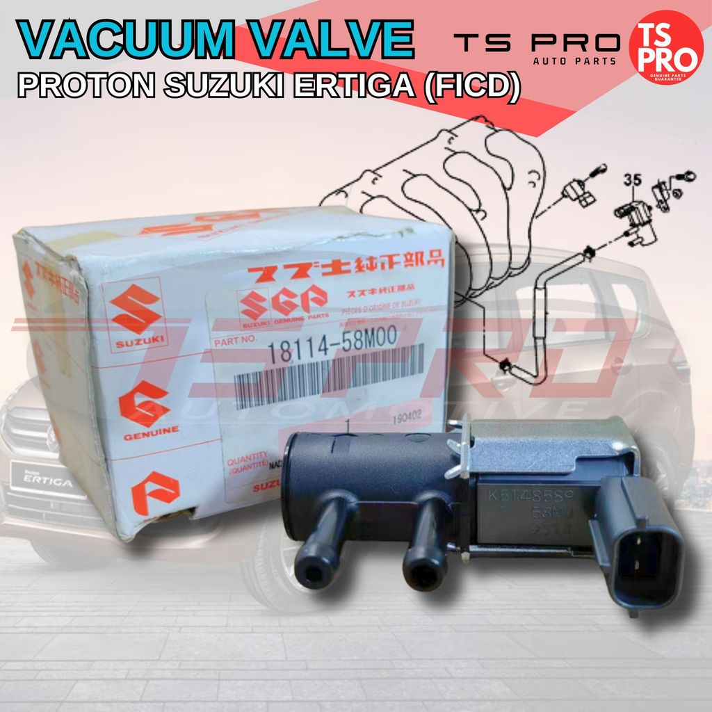 Proton Suzuki Ertiga (FICD) Genuine Vacuum Valve 18114-58M00-000 ...