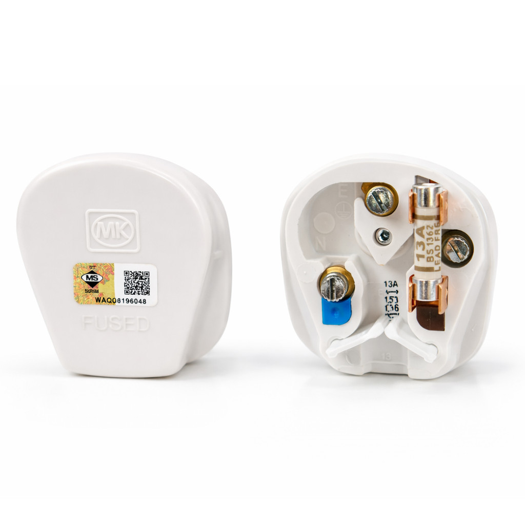 MK K2977 K2946 1Gang/2Gang Metal Clad 250V 13A Electric Power Socket ...