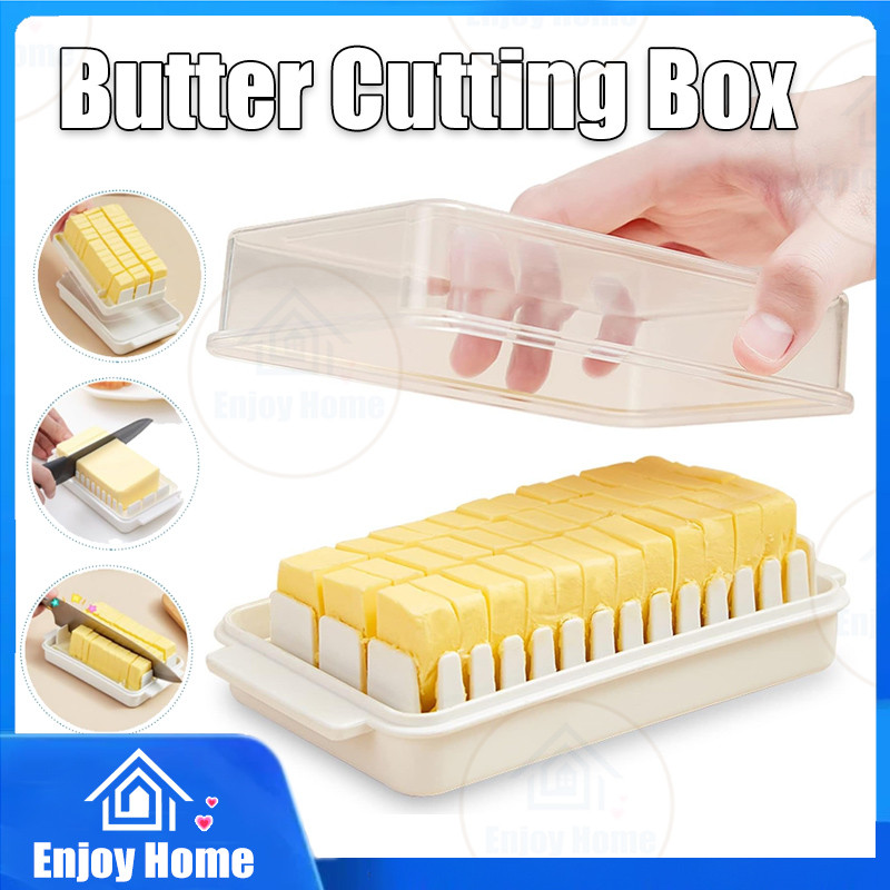 Butter Divider Storage Box Cheese Storage Butter Dish with Lid Butter ...