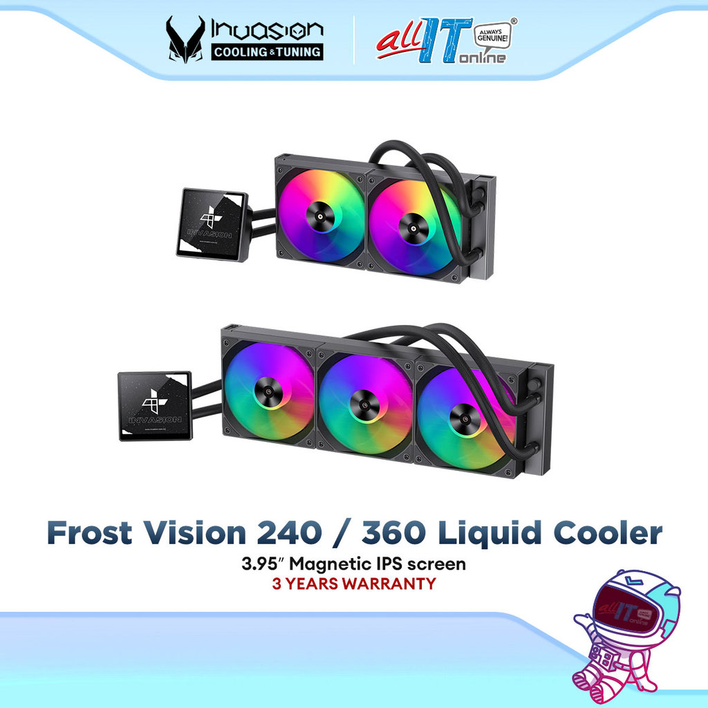 Invasion FROST VISION 240 / 360 Liquid Cooler | Intel & AMD CPU AIO ...
