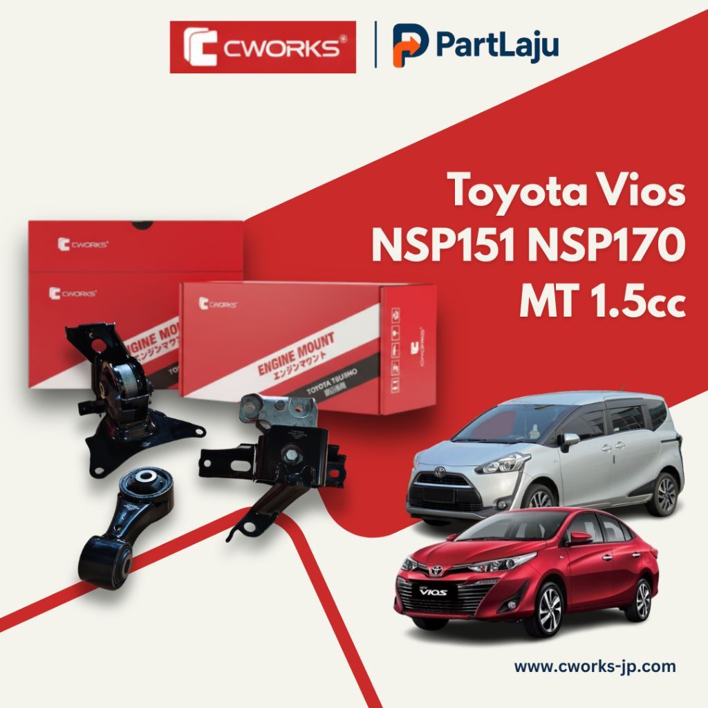 Cworks Japan Toyota Vios Yaris NSP151 Sienta NSP170 1.5 Manual 2016 ...