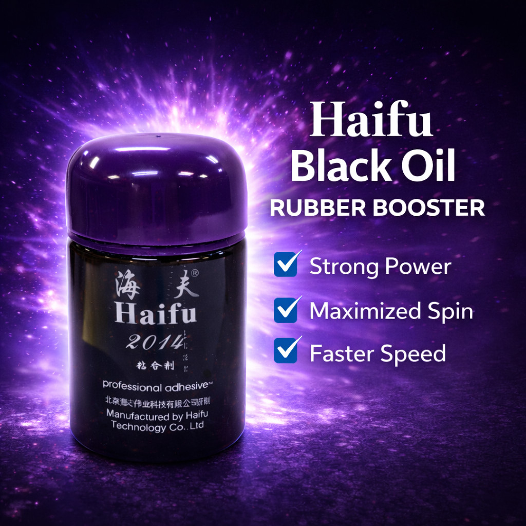 Haifu Table Tennis Rubber Black Booster Oil Excellent Rubber Sponge ...