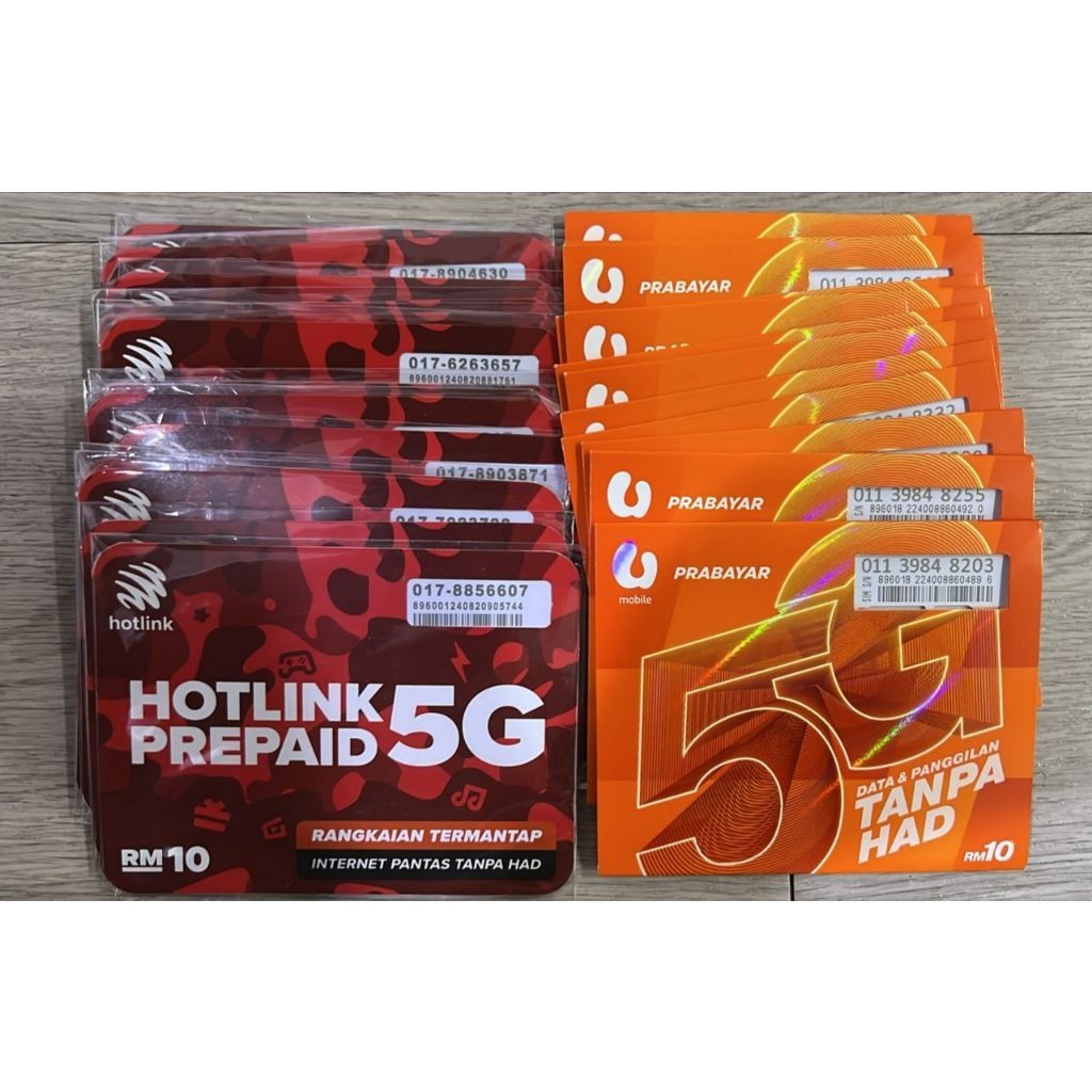 SIM PLUG AND PLAY Hotlink Umobile New Sim Can Register Apps | Shopee ...