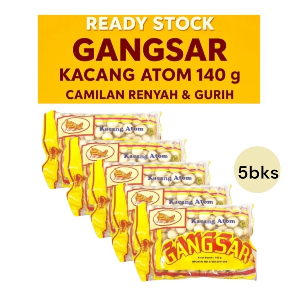 Kacang Atom Gangsar(1Pack 5 X 140g) | Shopee Malaysia