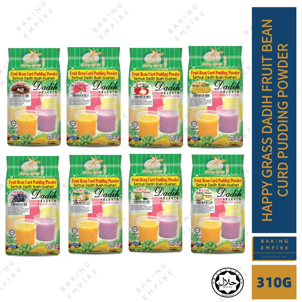 Happy Grass Dadih Fruit Bean Curd Pudding Powder/Serbuk Dadih 310g ...