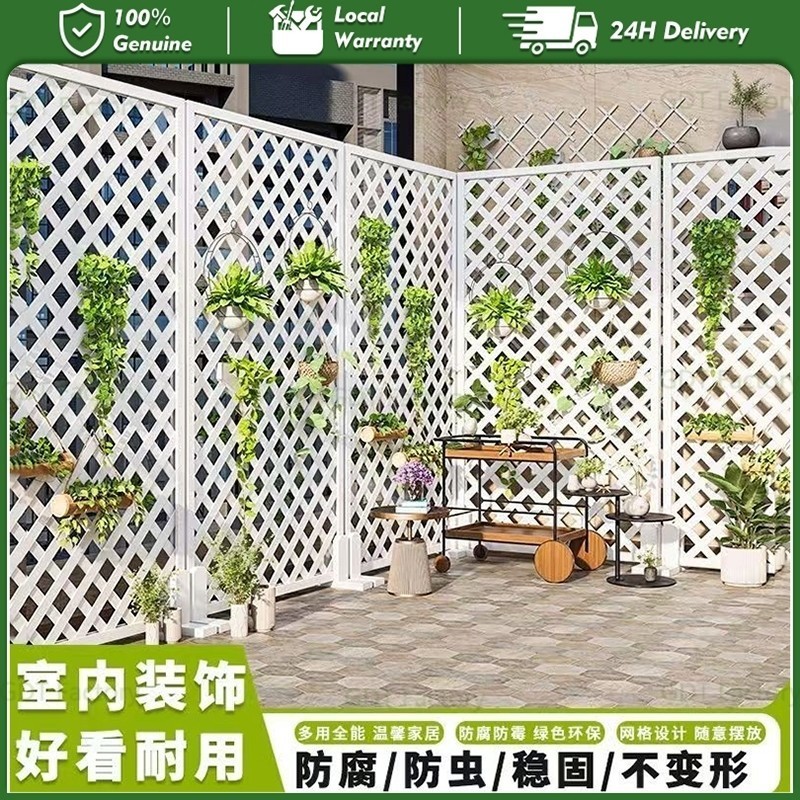 Wood Partition Garden Fence Pagar Kayu Indoor/Outdoor Decor Wooden ...