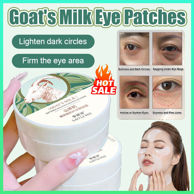【𝟐𝟒 𝐇𝐨𝐮𝐫𝐬 𝐃𝐞𝐥𝐢𝐯𝐞𝐫𝐲】Laurie's Goat Milk Eye Mask 眼贴膜 补水 改善黑眼圈眼袋眼纹 山羊奶嫩滑美肌 ...