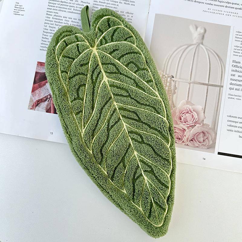 PND Hot Plant Hand Towel Cleaning Towel Absorbent Handkerchief Hanging ...