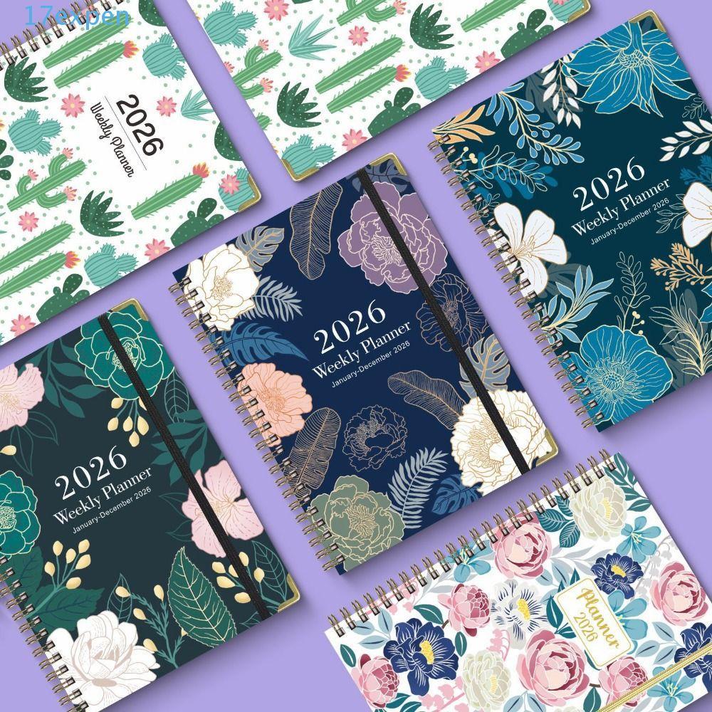 EXPEN Notebook, 2026 365-Day Coil Notebook, 2026 Edition Monthly Tabs ...