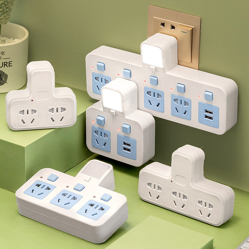 Gongniu V1040 unplug Multi-Function Socket Converter Plug Splitter Plug ...