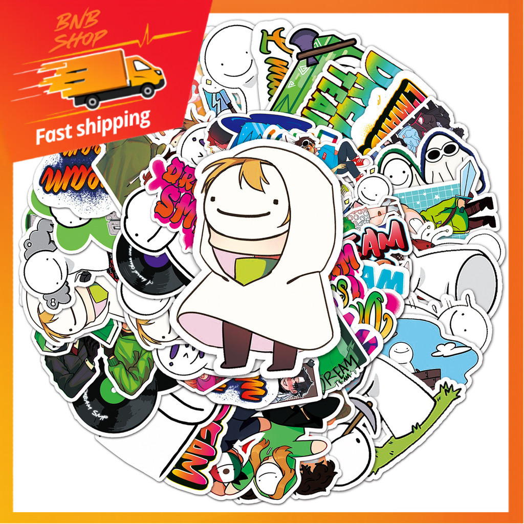 Sent From Thailand 50 Designs Dream Smp cartoon game Minecraft Sticker ...