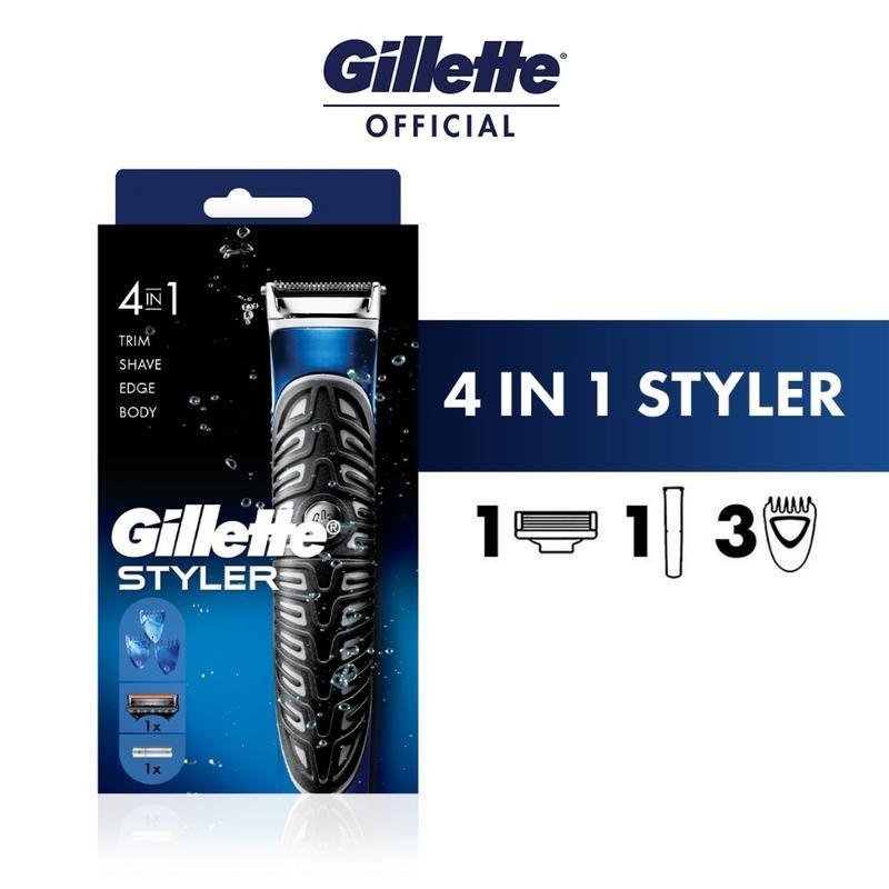 Gillette Fusion Proglide Power Styler Razor 4 in 1 - Trim - Shave ...