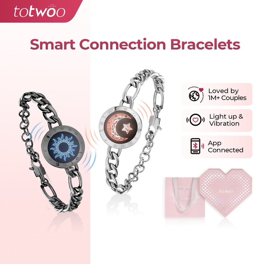 flapping clit vibrator Couple Bracelet Long Distance Touch Vibration Under 500 main image 1