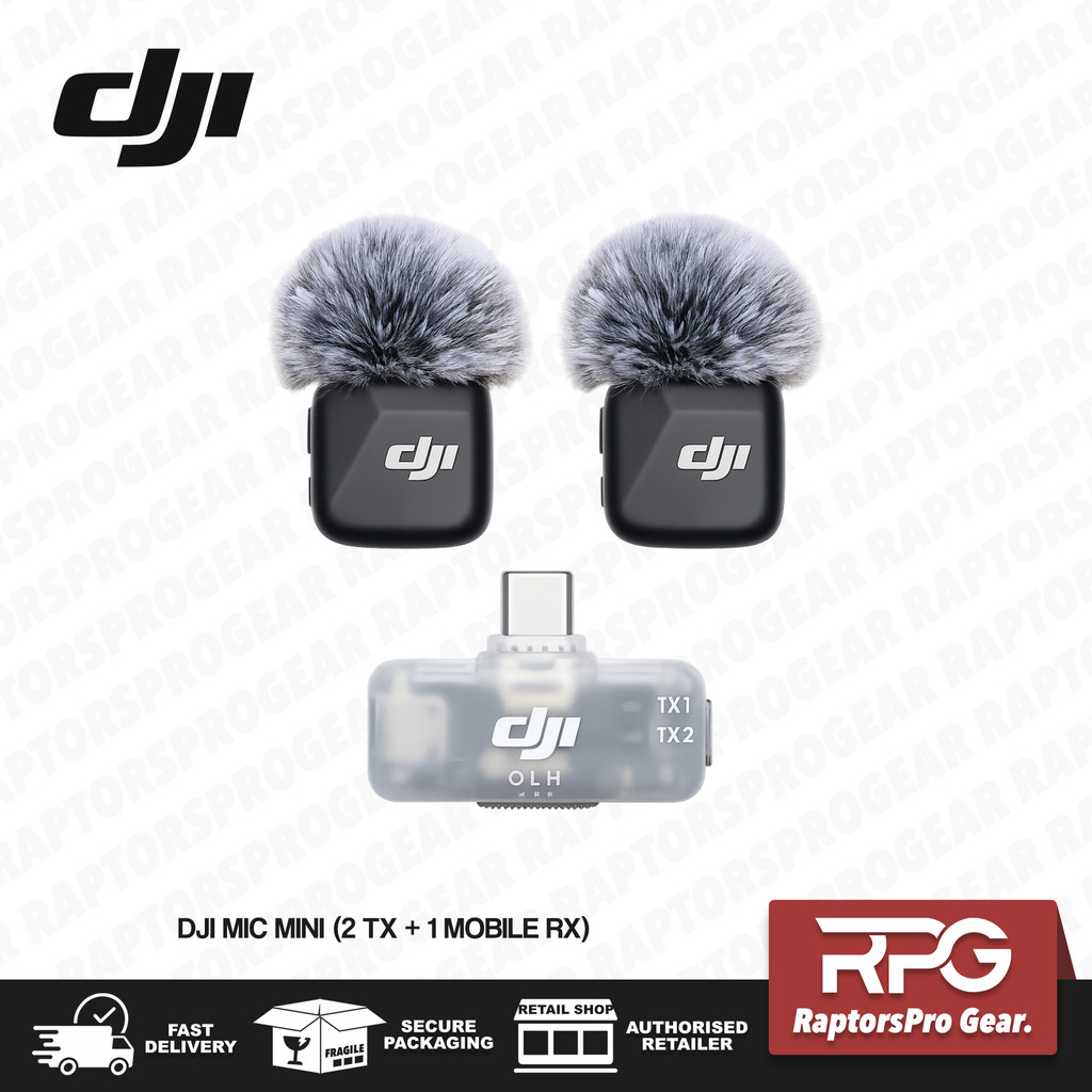 DJI Mic Mini (2 TX + 1 Mobile RX) | Content Creator Wireless Microphone ...