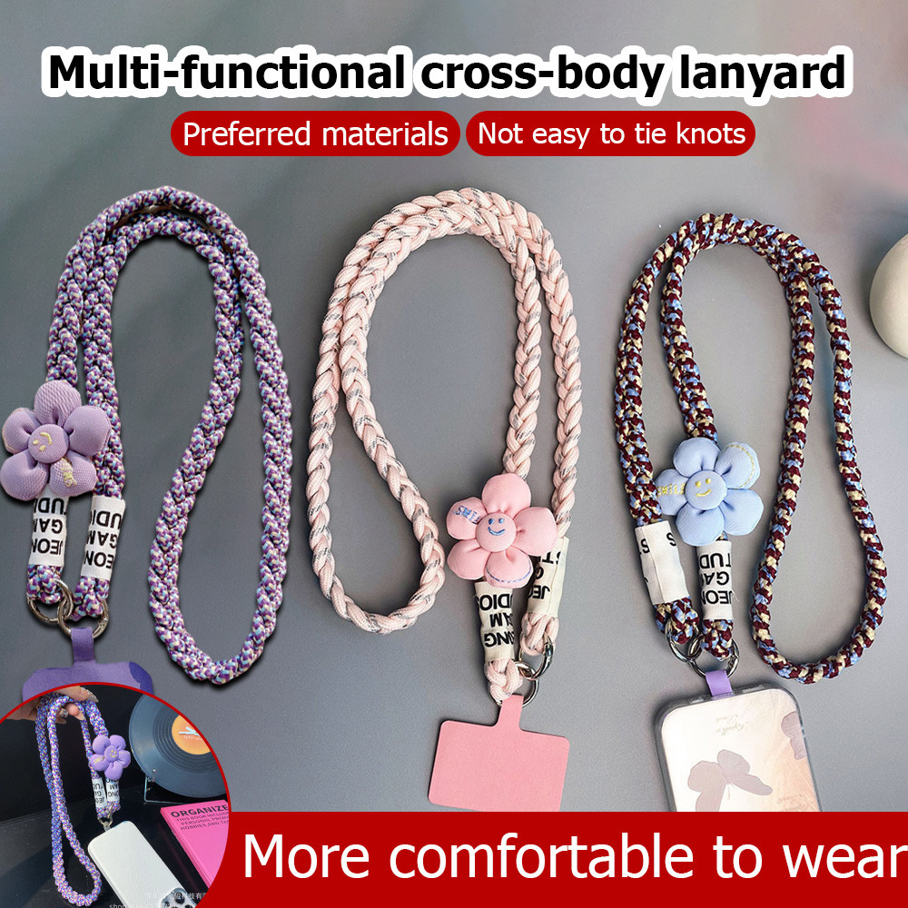 Phone Lanyard Universal Crossbody Long Rope Lanyard Rope Anti Loss ...