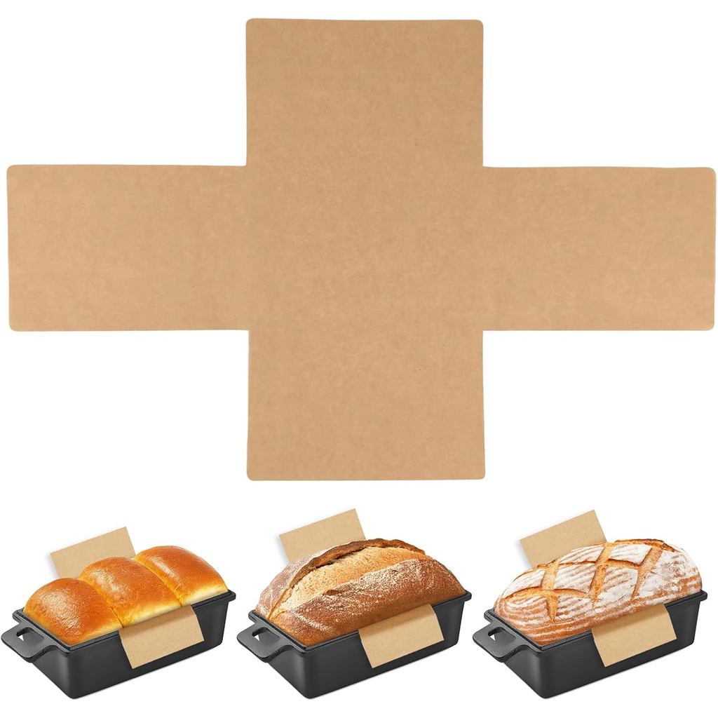 100 Keping Pelapik Kuali Roti untuk Membakar Roti 9x5 inci, Kertas ...