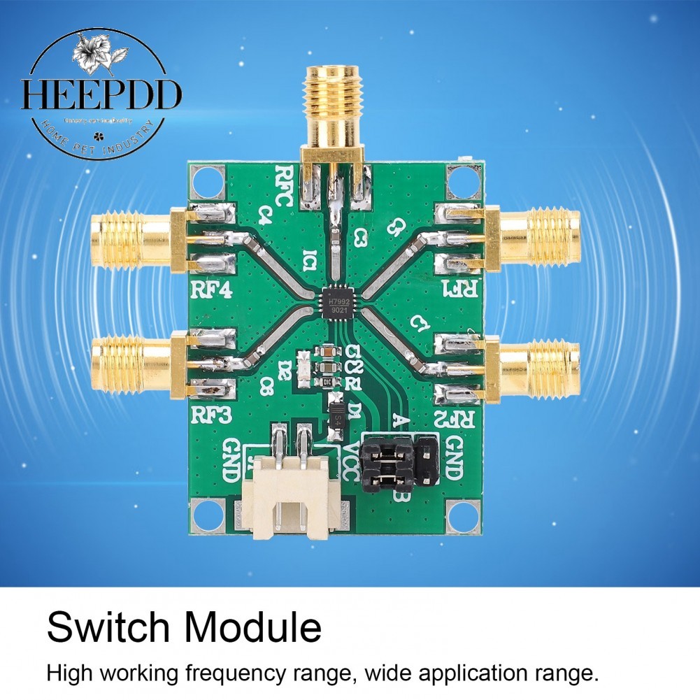 HMC7992 RF-Switch-Modul – 0,1–6 GHz, SP4T, Nicht Reflektierend, 3–5V – Für HF-Schaltungen & Signalweichen