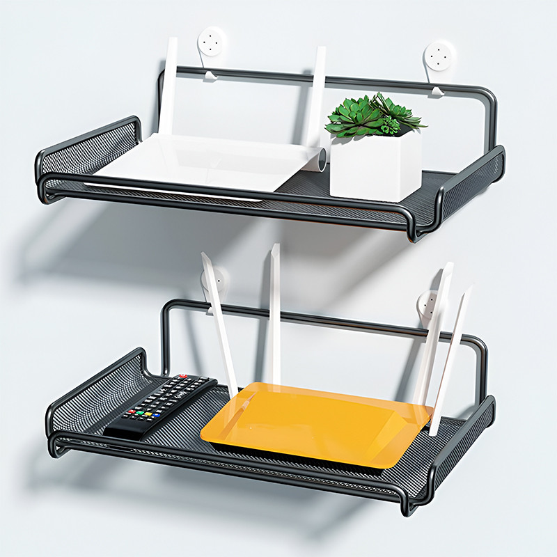 Hanging Wall Shelf Router Holder TV Set-Top Box Storage WiFi Display ...