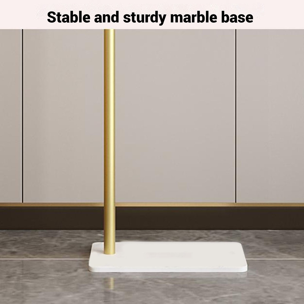 Batik Simple Coat Rack Floor Standing Bedroom 7-Shaped Movable Clothing ...